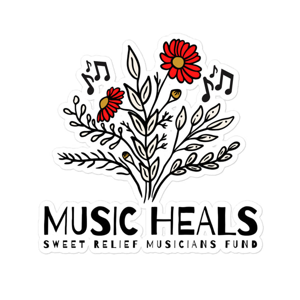 SR Music Heals Botanical Sticker