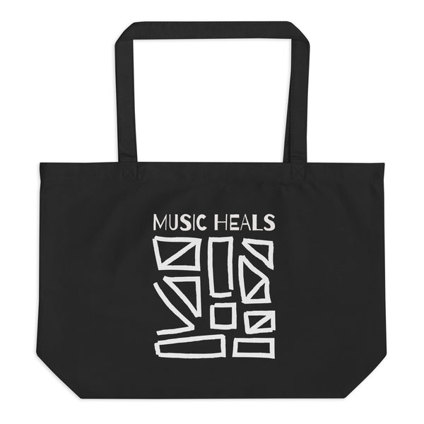 SR Geometric Music Heals Tote