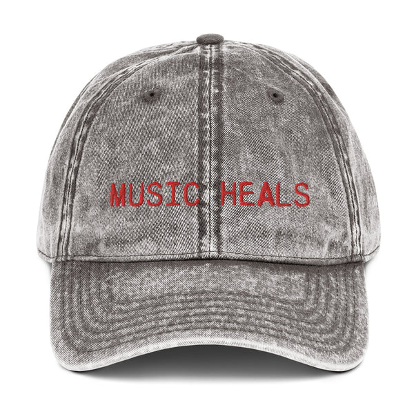 SR Music Heals Vintage Cotton Twill Cap