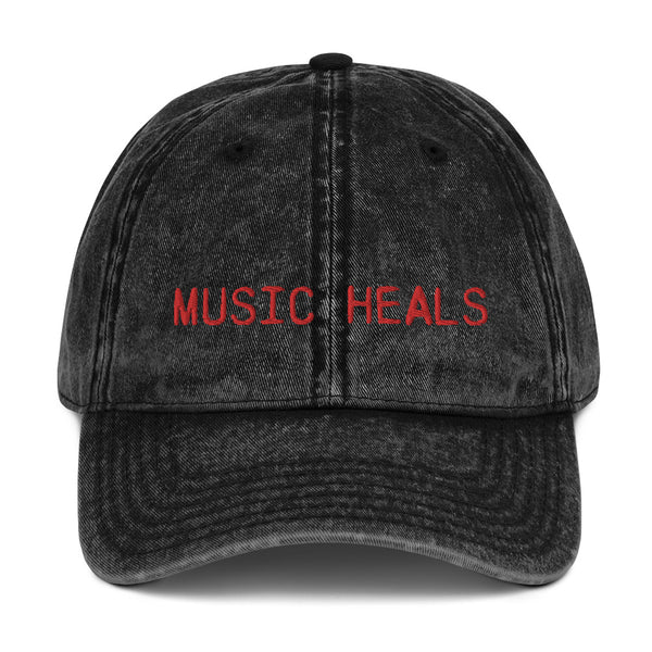 SR Music Heals Vintage Cotton Twill Cap