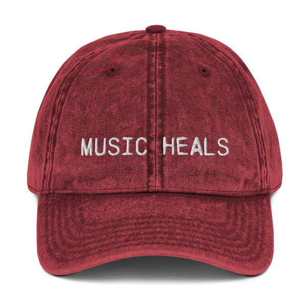 SR Music Heals Vintage Cotton Twill Cap