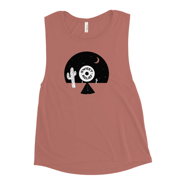 SR Desert Record Feminine Muscle Tank