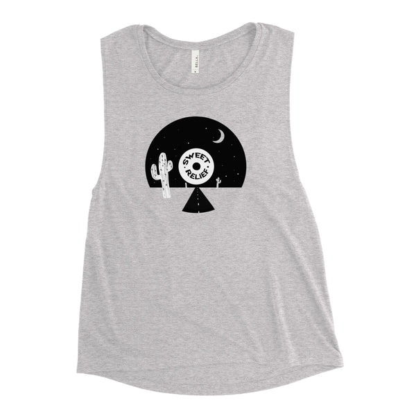 SR Desert Record Feminine Muscle Tank