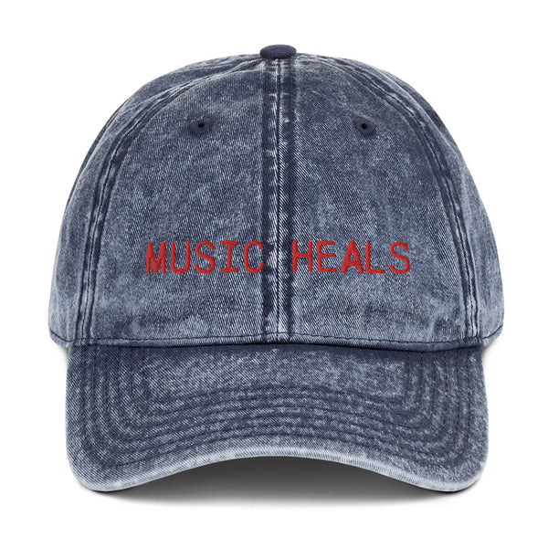 SR Music Heals Vintage Cotton Twill Cap