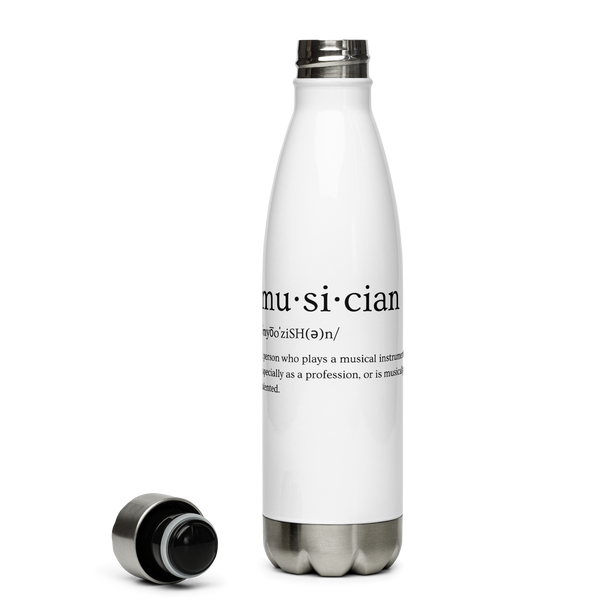 SR 'mu·si·cian' Stainless Steel Water Bottle