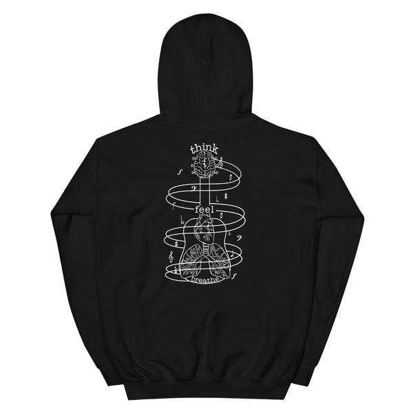 SR Think. Feel. Breathe, Music Hoodie