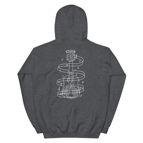 SR Think. Feel. Breathe, Music Hoodie