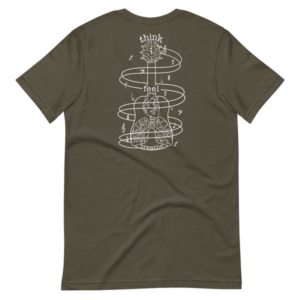 SR Think. Feel. Breathe, Music Shirt