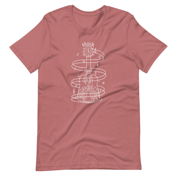 SR Think. Feel. Breathe, Music Shirt