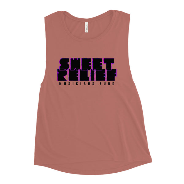 SR Neon Summer Purple Haze Feminine Muscle Tank