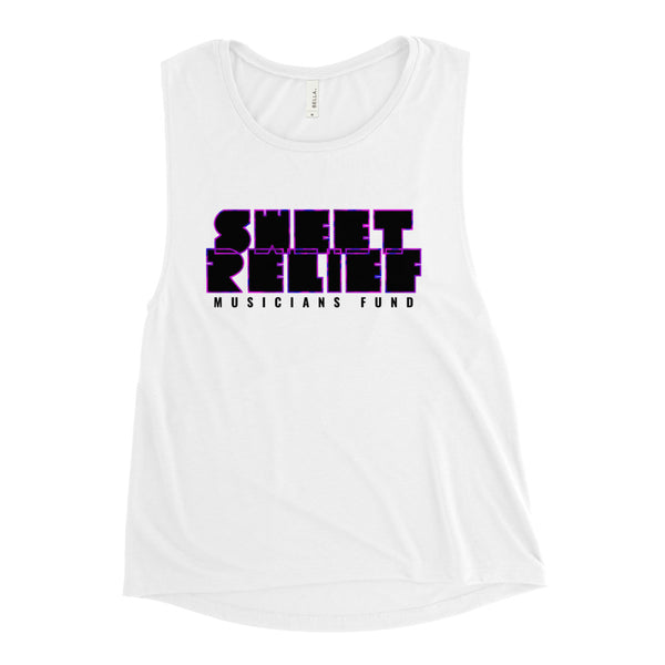 SR Neon Summer Purple Haze Feminine Muscle Tank